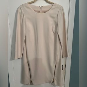 3/4 Sleeve J. Crew Cream Dress